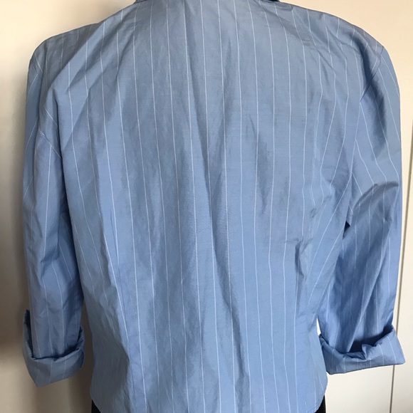 Ann Taylor Button Up Dress Shirt Tie in front - Picture 6 of 6